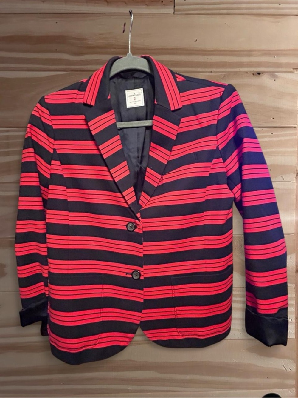 GAP Red & Navy Striped Academy Blazer Size 2